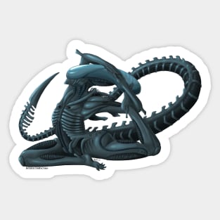 Alien yoga Sticker